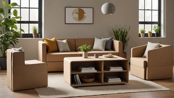 Meubles en carton écologiques et design : la tendance durable